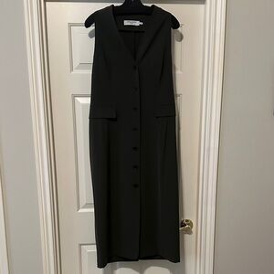 MM LaFleur Olive Button-Down Midi Dress